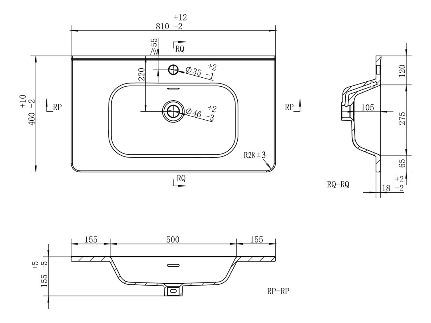 Тумба с раковиной Brevita Risacca Crema 80 напольная, серый
