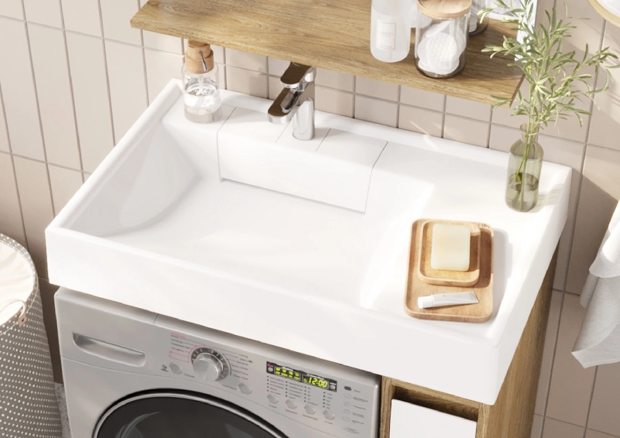 Тумба под раковину AQUATON Лондри 20 Дуб Кантри/белый