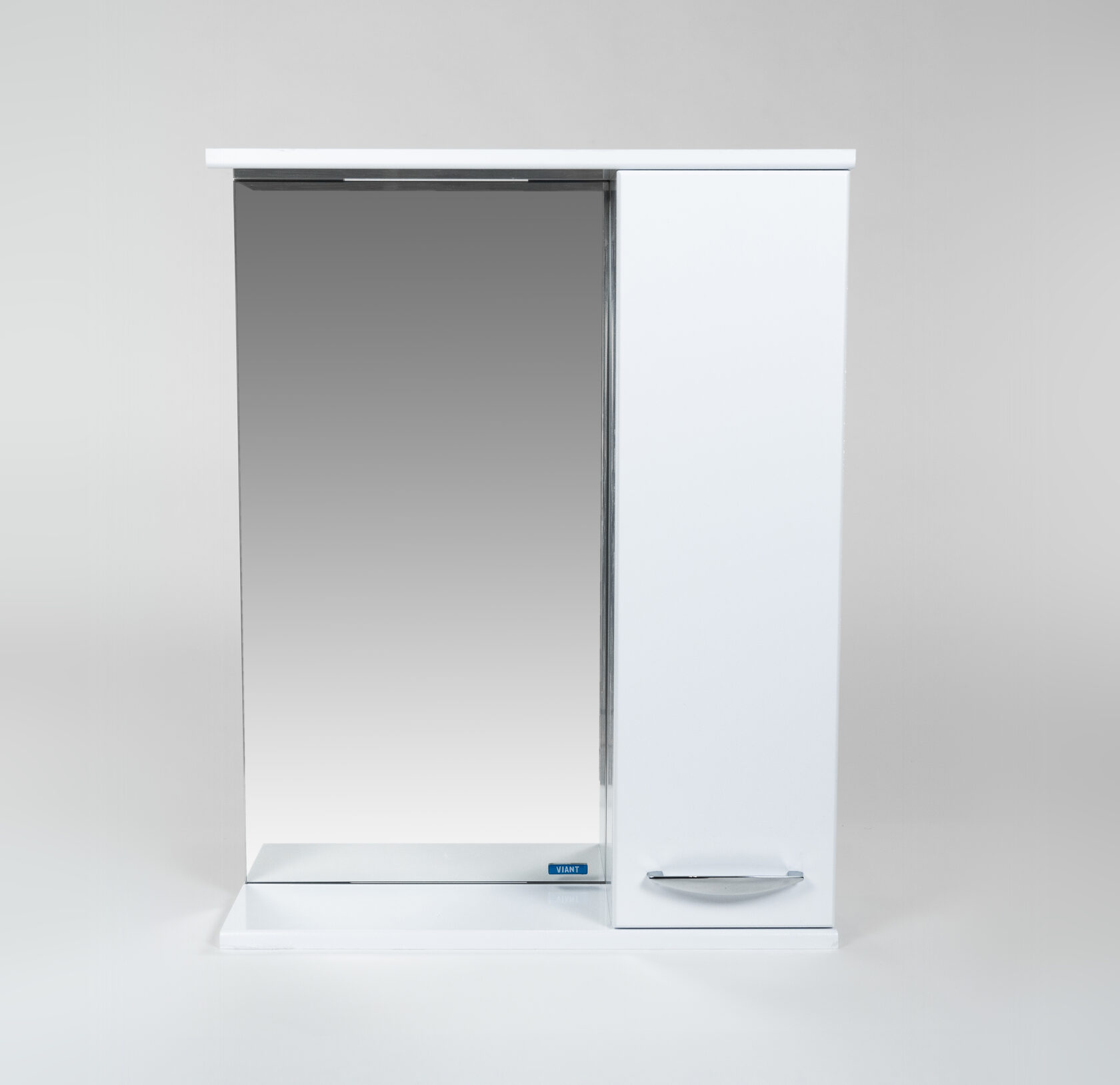 Зеркало с шкафчиком Viant Прага 55 R белый