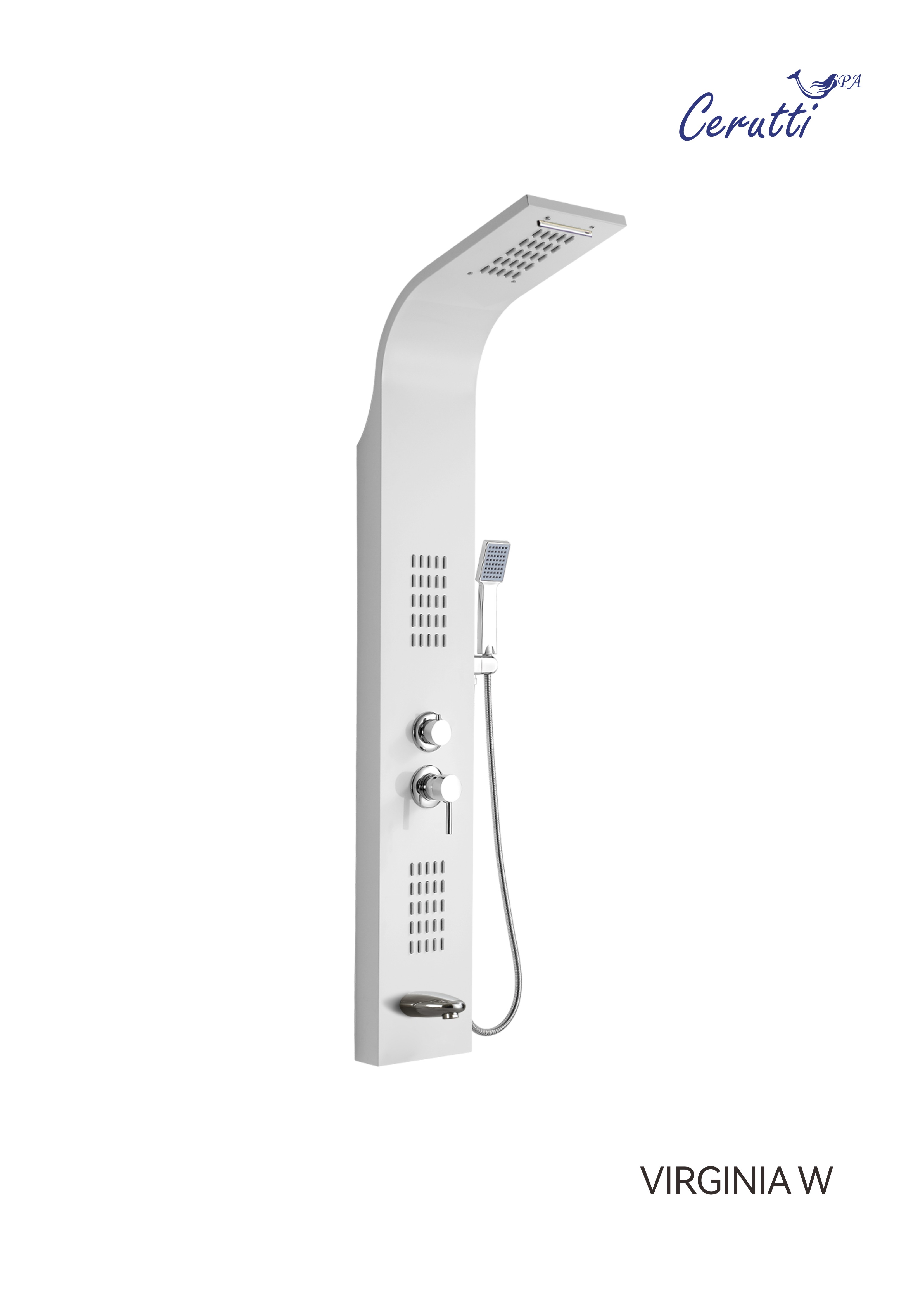 Душевая панель Cerutti Spa VIRGINIA W CT9990 белый