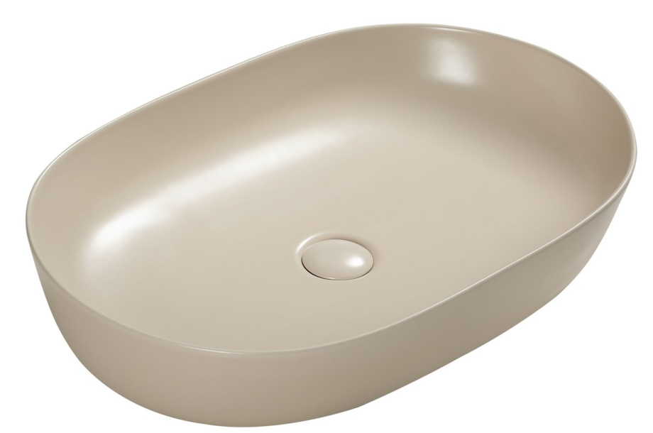 Раковина SantiLine SL-1017BG накладная, бежевый матовый