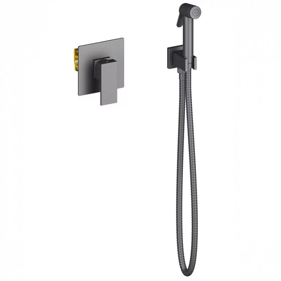 Смеситель с гигиеническим душем Timo Selene 2089/03SM черный матовый