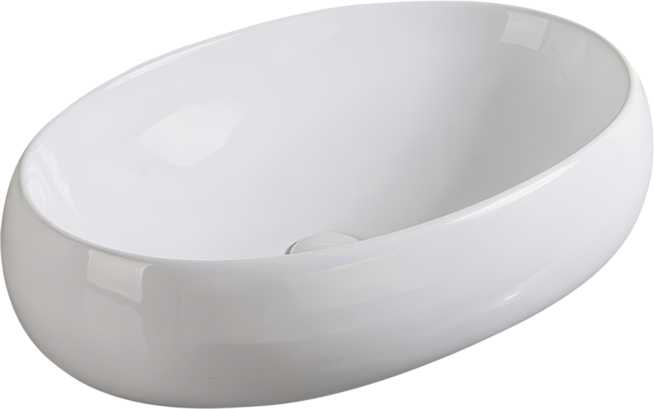 Раковина SantiLine SL-1074 накладная, белая