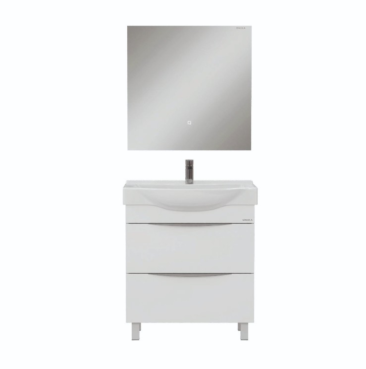 Тумба Onika Навиа 80 с раковиной Беверли 80 напольная, белая