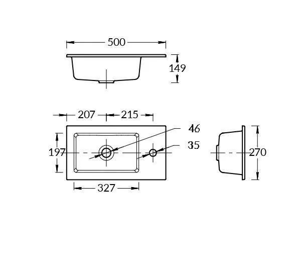 Тумба с раковиной Sanflor Лато 50 подвесная, дуб винченца