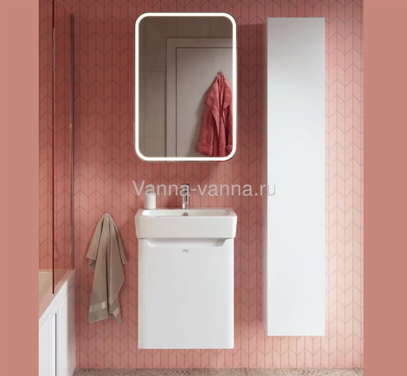 Мебель для ванной Alavann Lana 50 комплект, подвесной, белый Мебель для ванной Alavann Lana 50 комплект, подвесной, белый