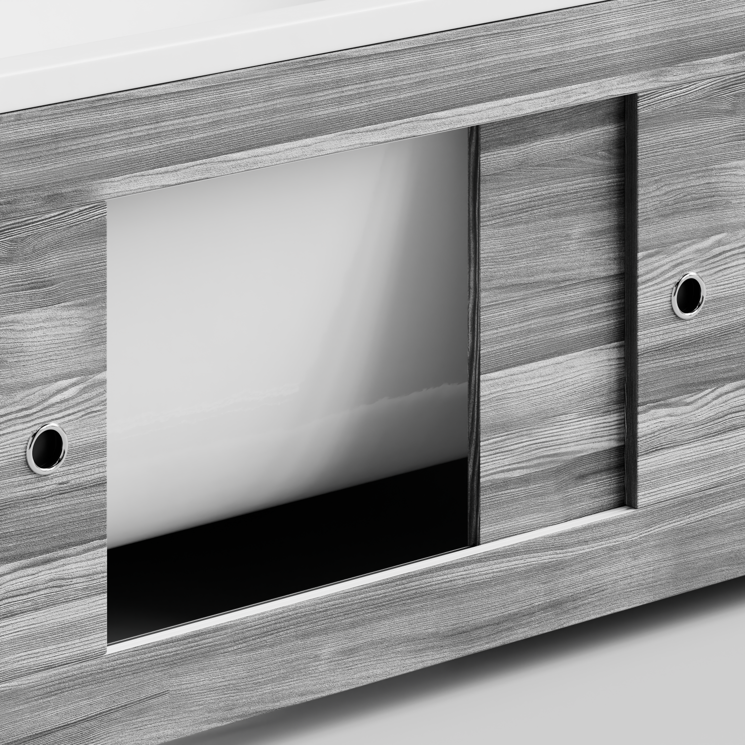 Экран под ванну Vod-ok Купе 170 раздвижной Лиственница структурная контрастно-серая