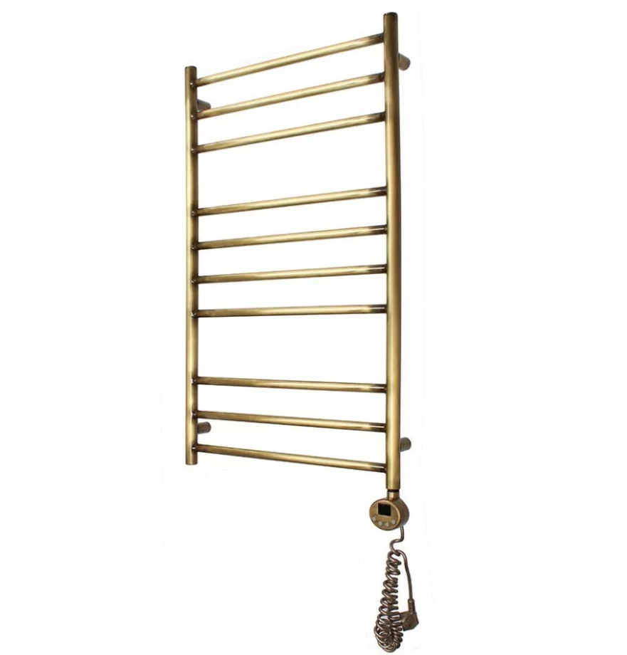 Полотенцесушитель электрический Domoterm Медея П10 500х800 ER правый, античная бронза