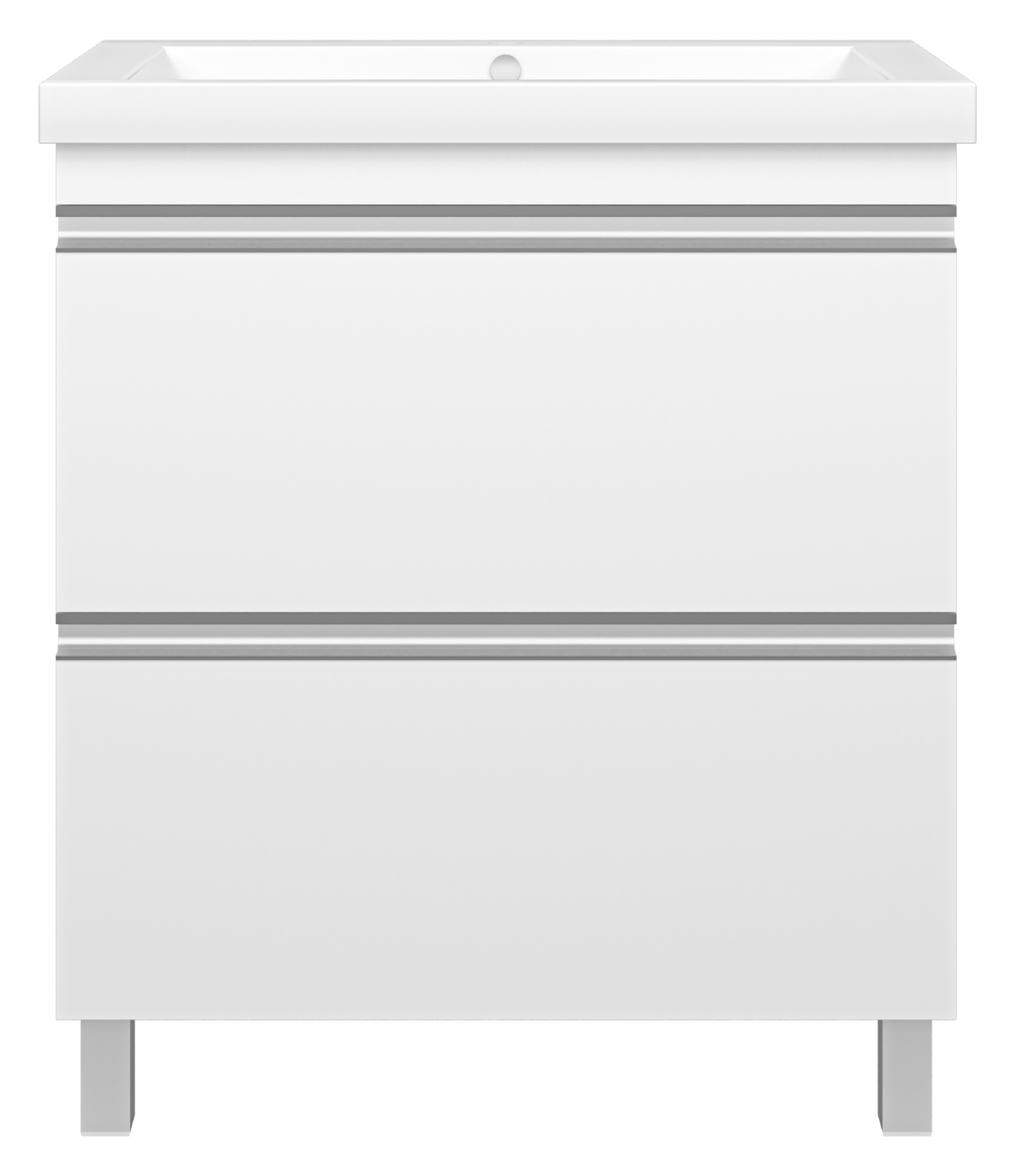 Тумба с раковиной Misty Ингрид 75 белый