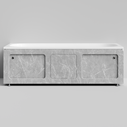 Экран под ванну Vod-ok Хит 180 раздвижной Мрамор Белый софт тач