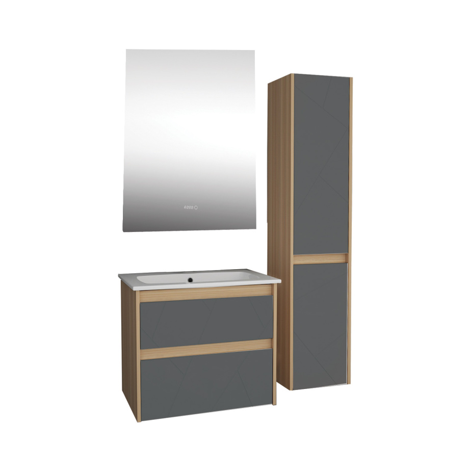 Мебель для ванной Асб-мебель Диана 60 комплект, подвесной, grey