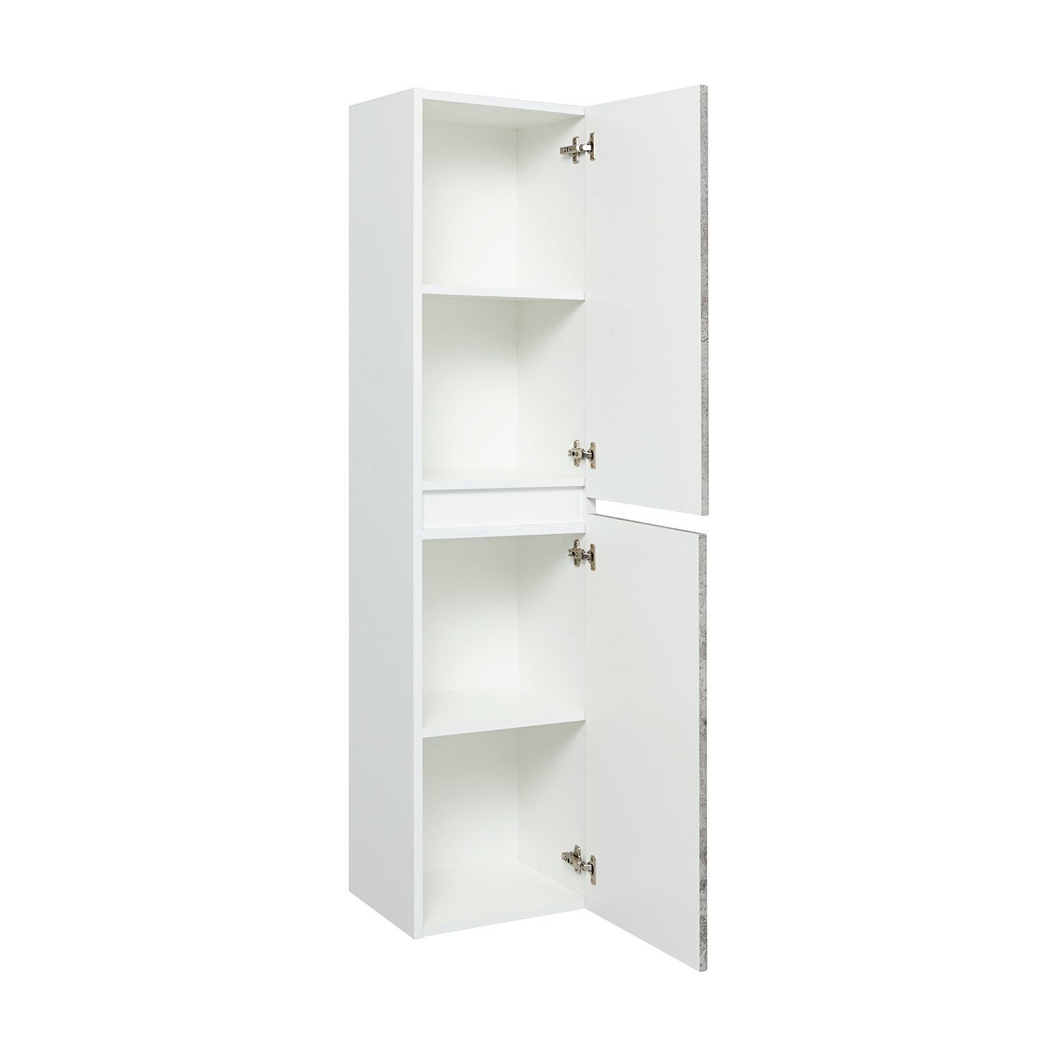 Пенал Runo Манхэттен 35 L/R, подвесной, универсальный, серый бетон/белый
