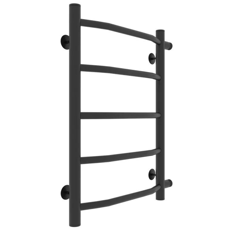 Полотенцесушитель водяной Laris Виктория П5 400х600 МЦ-1 боковой, черный матовый