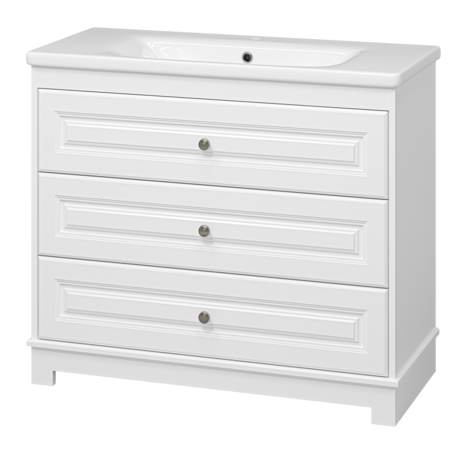 Тумба с раковиной Misty Ларго 100 белый