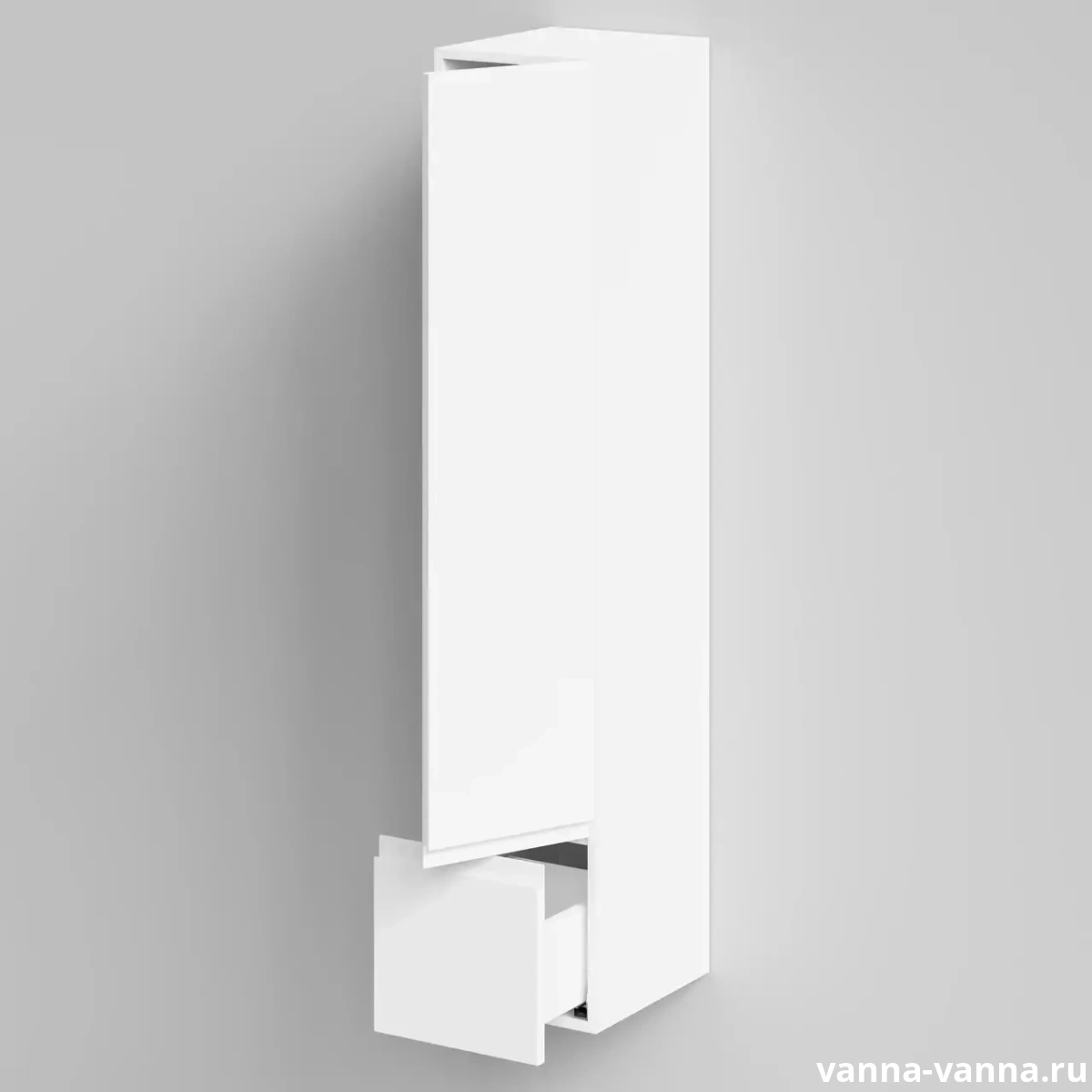 Пенал Vod-ok Салли 30 L/R подвесной, 1 дверь с ящиком, белый от магазина Vanna-Vanna.ru!