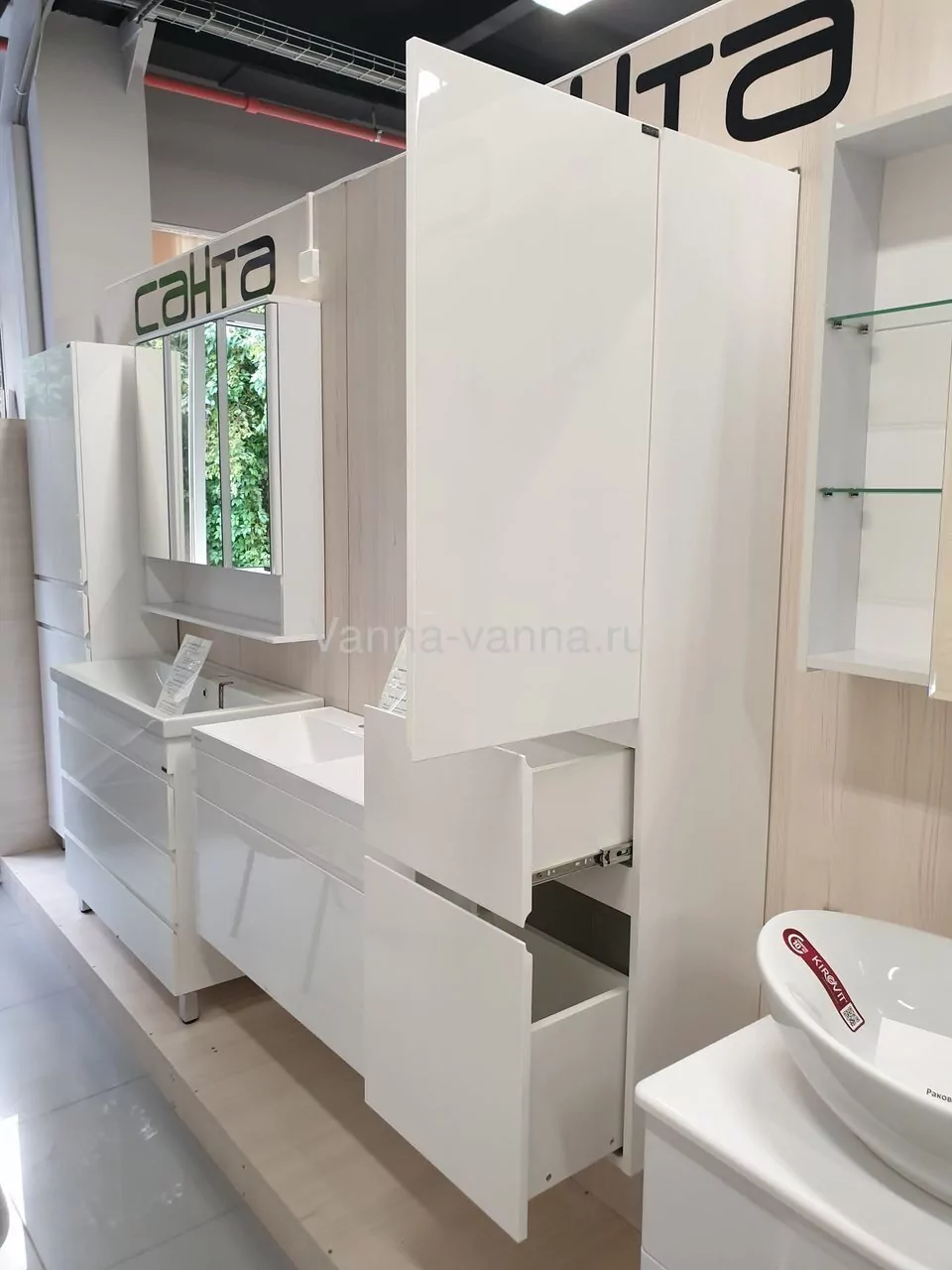 Пенал Санта Марс 40 R подвесной, белый