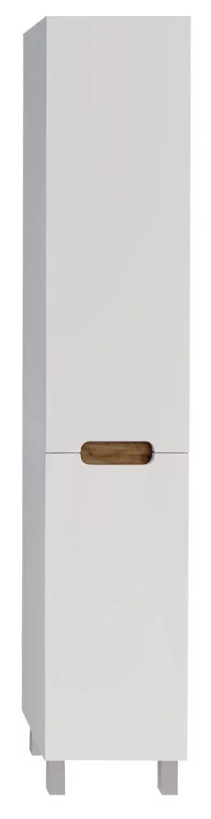 Пенал Асб-мебель Вита 35 R напольный, белый/дуб золотой