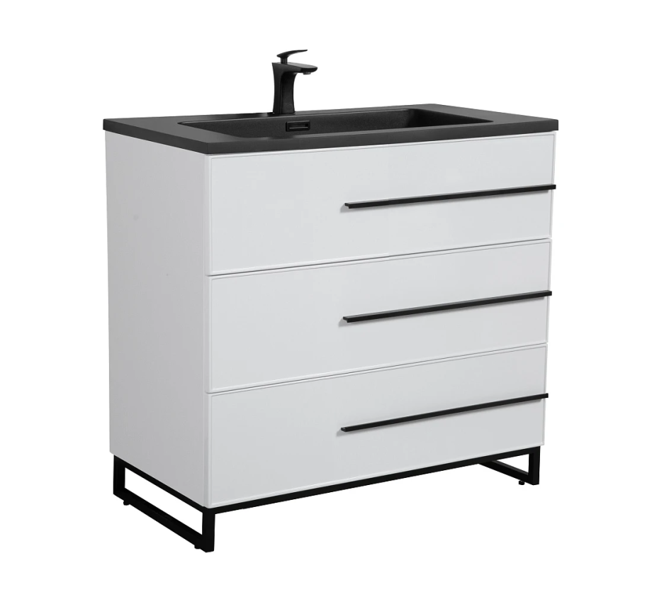 Тумба с раковиной Parly Bella-T 75, белый