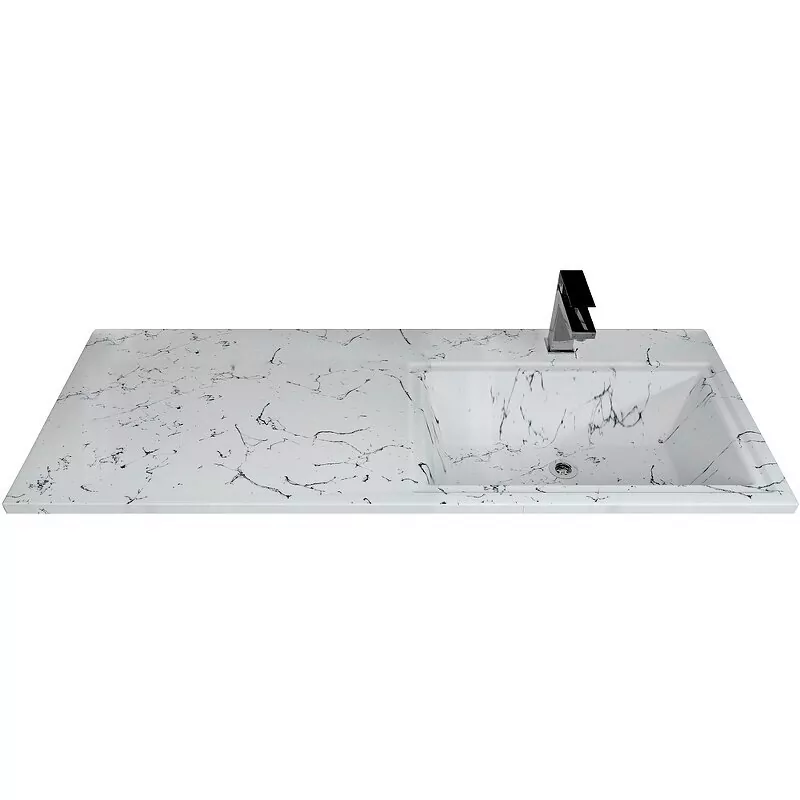 Раковина Stella Polar Мадлен 120 R белый мрамор