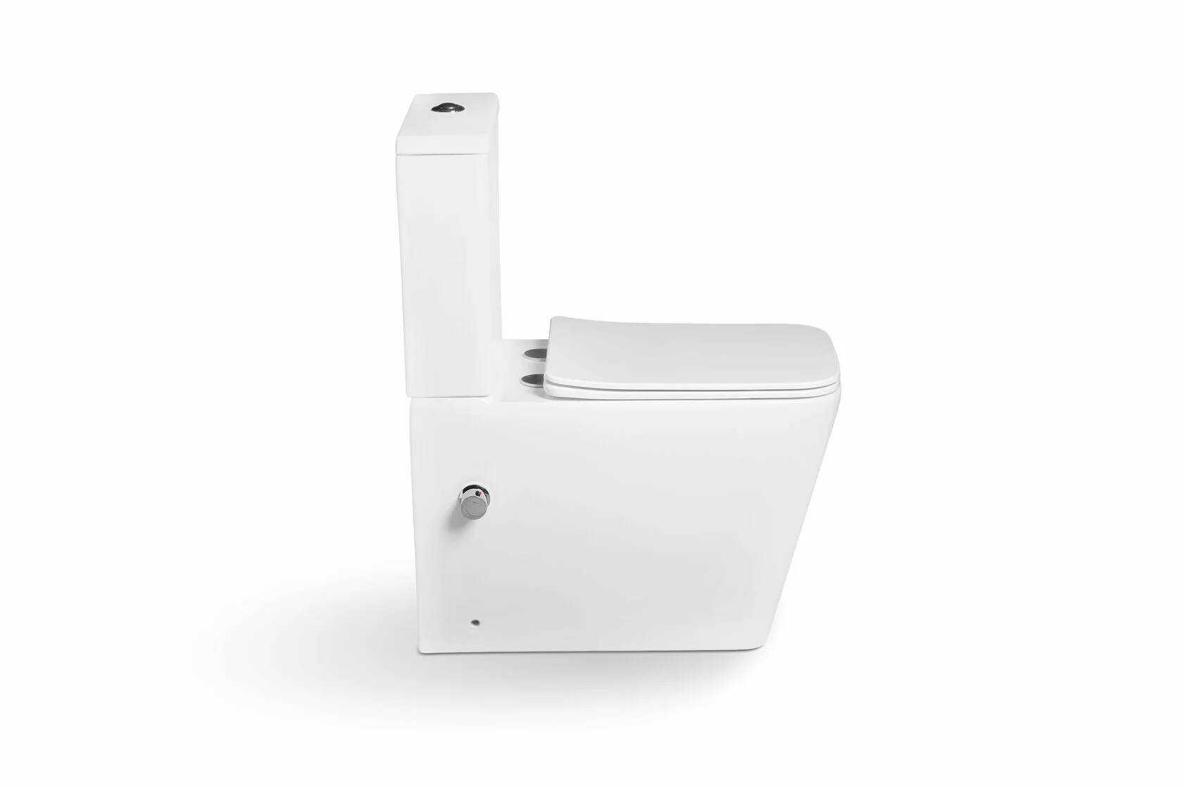 Унитаз - биде SantiLine SL-5017SM-BD напольный, безободковый, белый