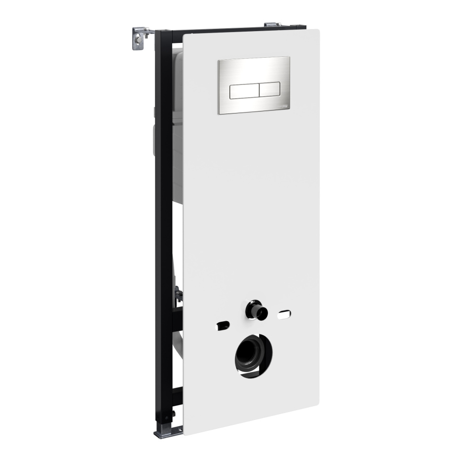 Инсталляция WasserKraft Abens 20TLT.010.ME.WH.BN03 для подвесного унитаза, с кнопкой