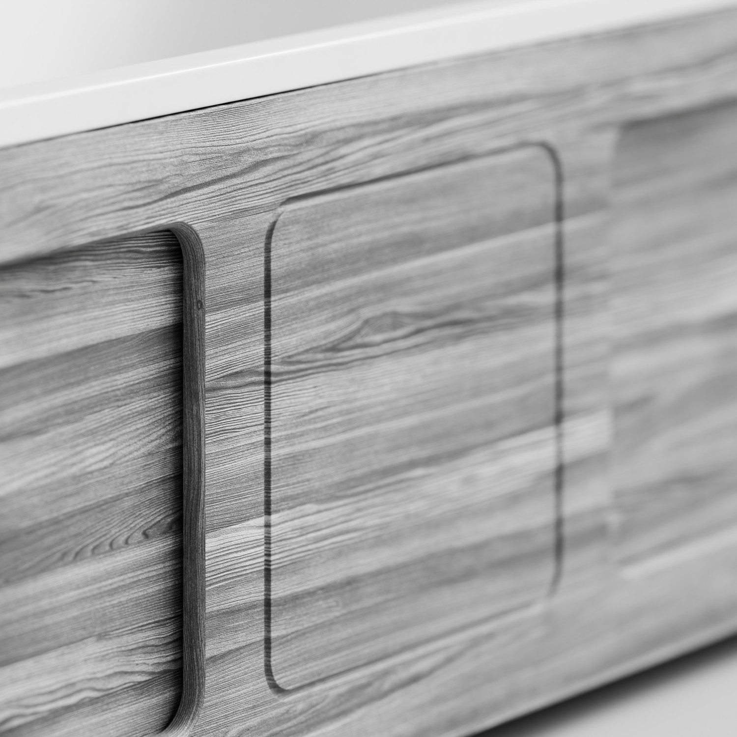 Экран под ванну Vod-ok Хит 180 раздвижной Лиственница структурная контрастно-серая