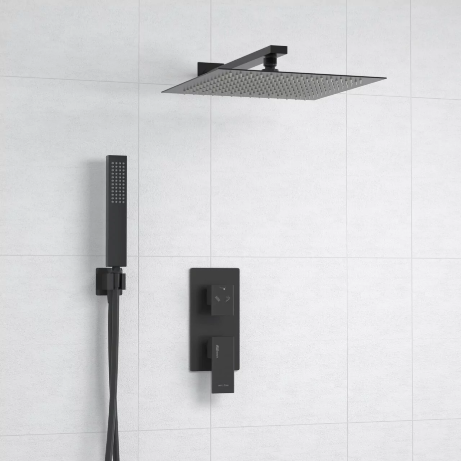 Душевой комплект WasserKraft A16162 черный Soft-touch