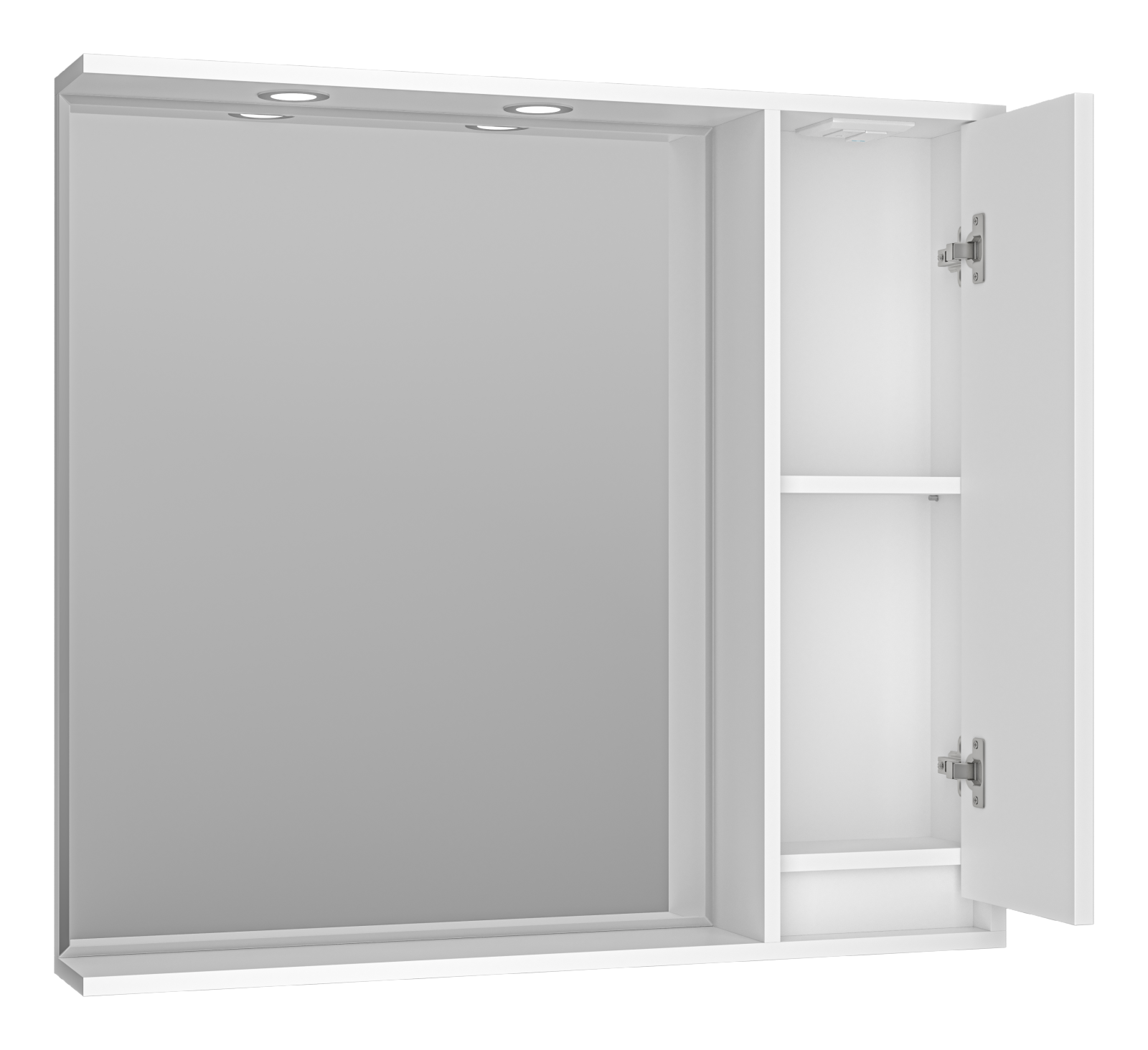 Зеркало с шкафчиком Brevita Balaton 90 R, белый