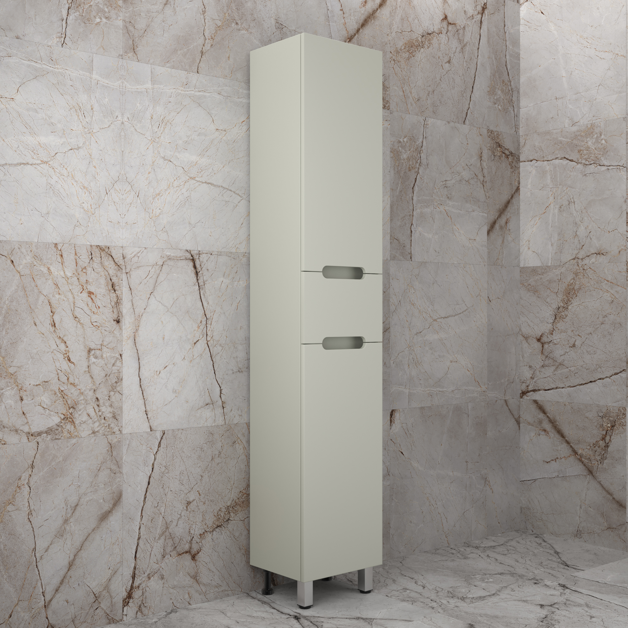 Пенал напольный Style Line Матис 36 см 1 ящик, Олива, PLUS