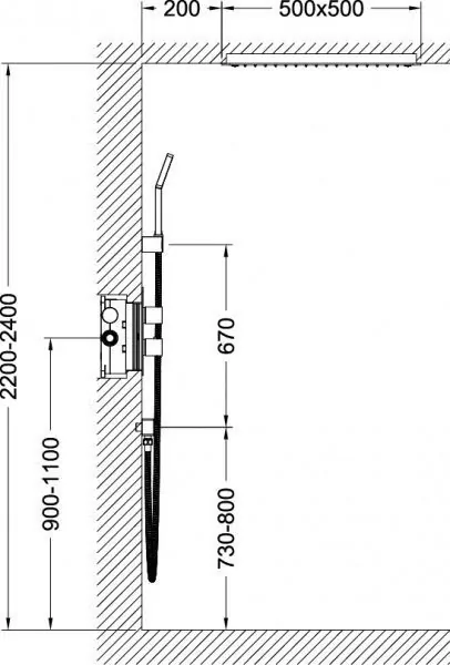 Душевой комплект Timo SX-5029/03SM черный матовый