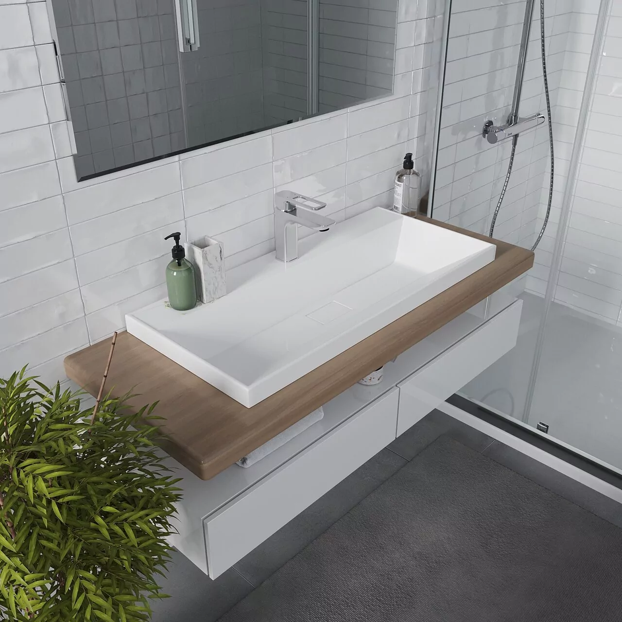 Раковина Madera Classica Slim 80 белая