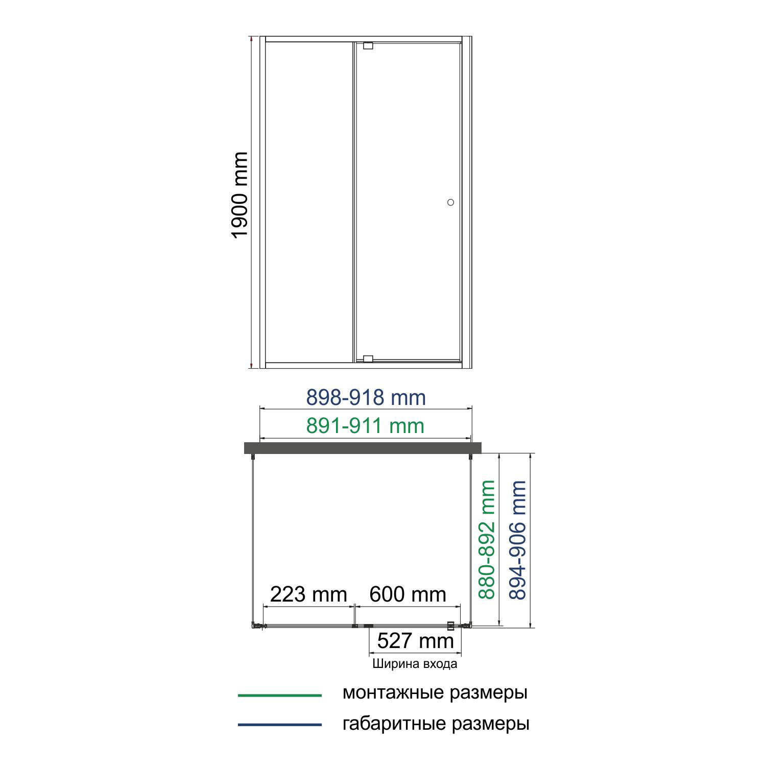 Душевой уголок WasserKraft Aula 11P43 90х90 квадратный, без поддона, прозрачное стекло, хром