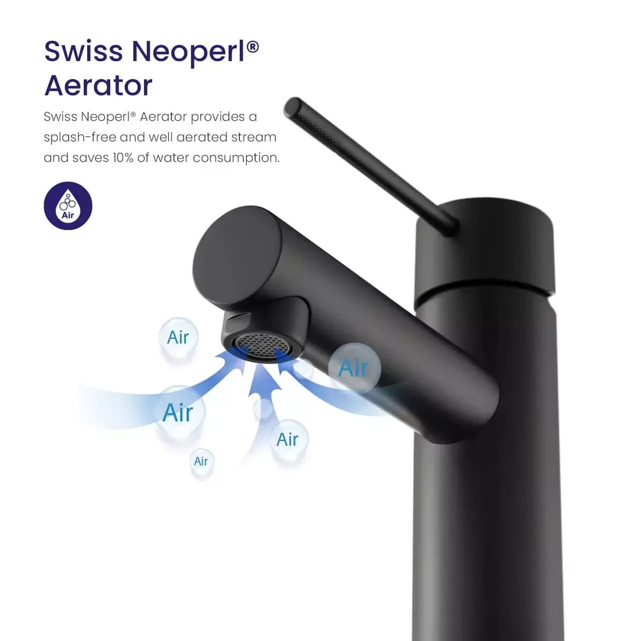 Смеситель для раковины Timo Saona 2361/03F черный матовый