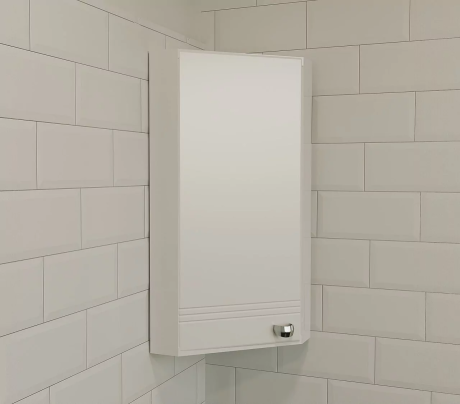 Шкаф навесной 1Marka Story 43П L угловой, левый, белый