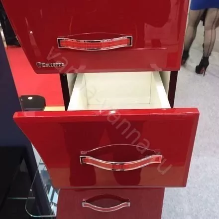 Пенал Bellezza Рио 50 L/R напольный, красный с черным