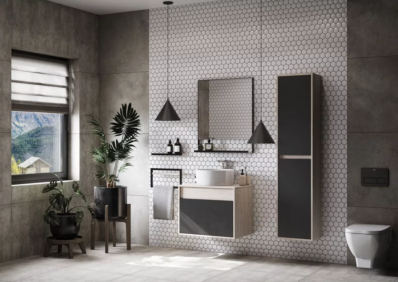 Зеркало Aquaton Лофт Урбан 65 дуб орегон