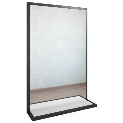 Зеркало Sanflor Норд 60 белый, черный муар