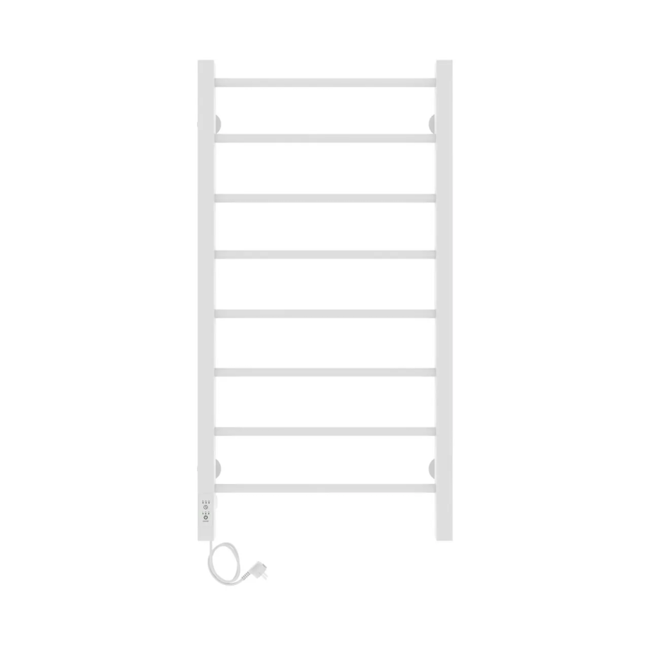 Полотенцесушитель электрический Laris Феличия ЧК П8 400х800 с терморегулятором, левый, белый матовый