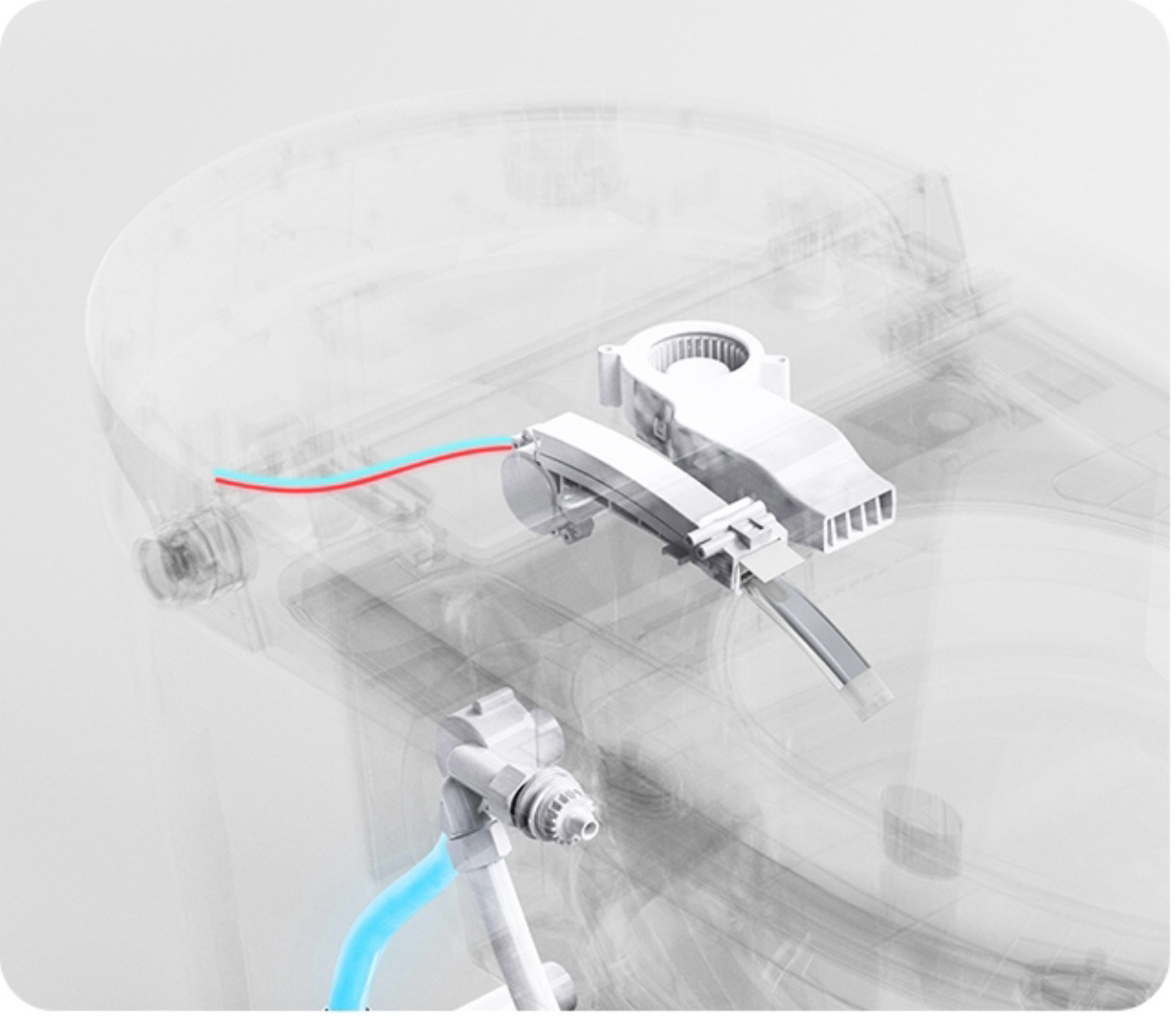 Унитаз-биде Timo TЕ-751B электронный, подвесной с инсталляцией и черной матовой кнопкой, белый