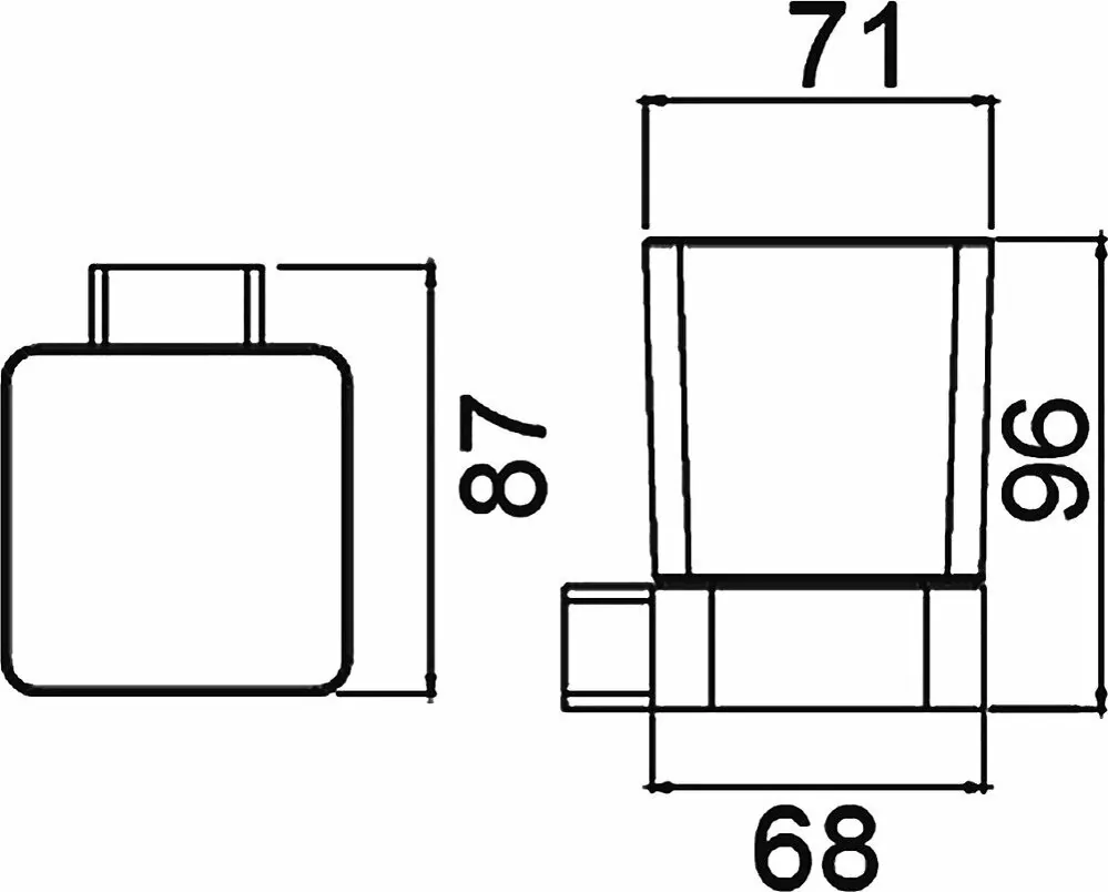 Стакан для щеток Timo Selene 14033/03 черный матовый