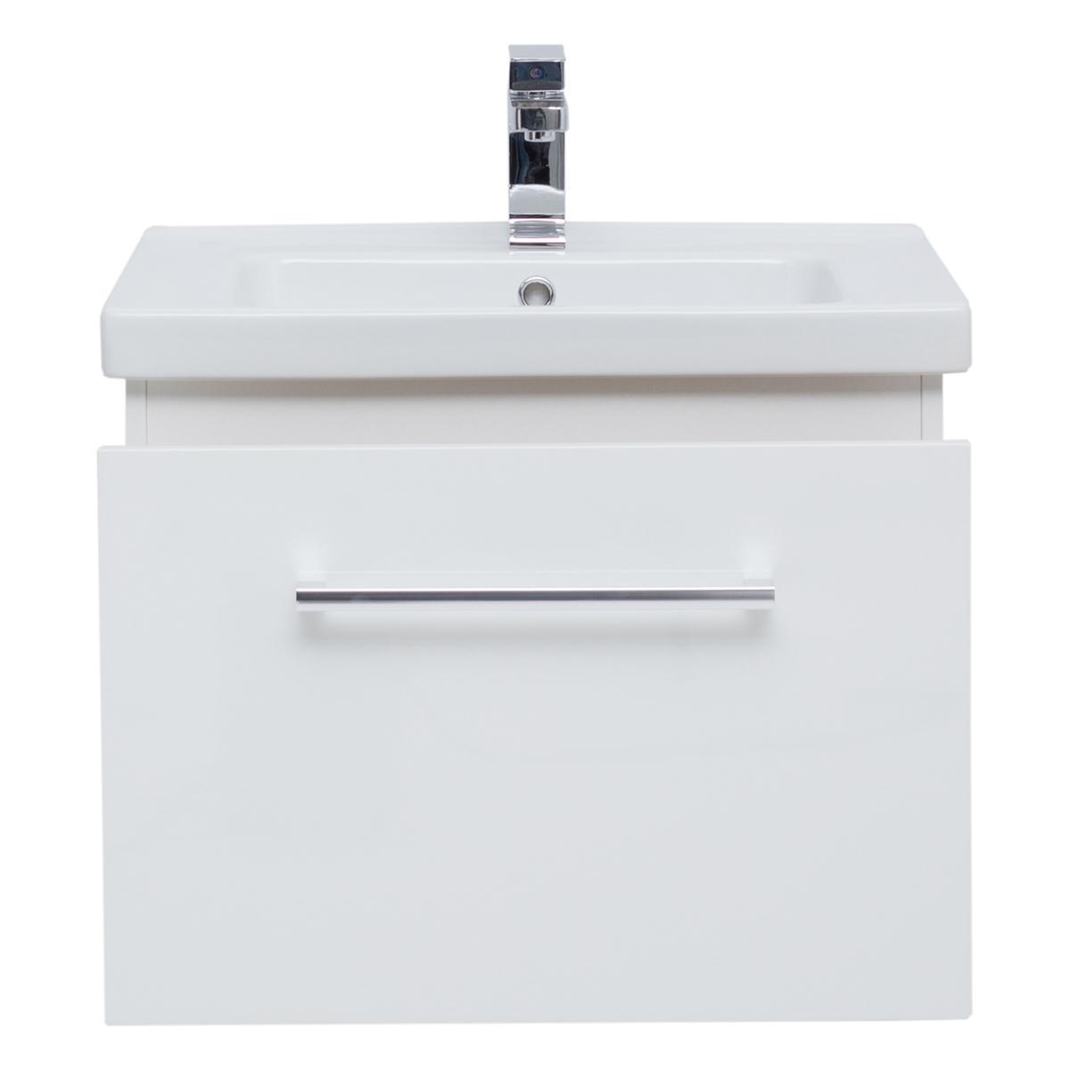 Тумба с раковиной подвесная Dreja Big Inn 65 см, белый