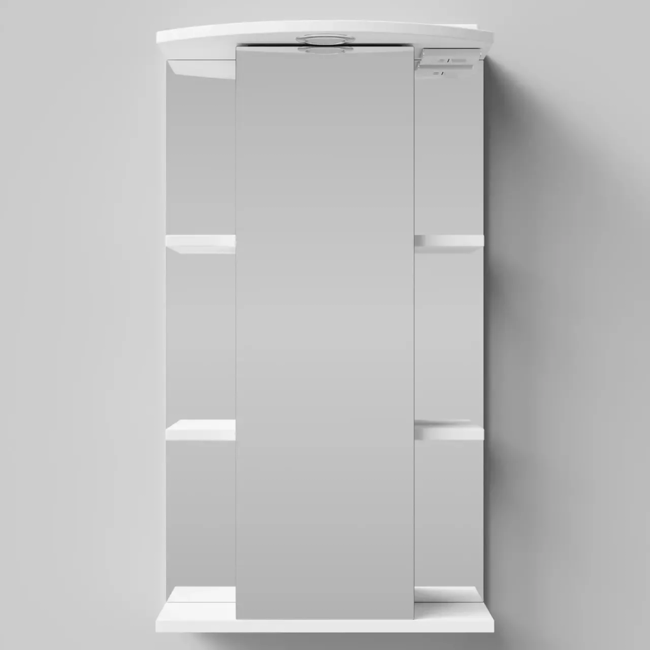 Зеркало-шкаф Vod-ok Эльба 45 L/R свет, белый