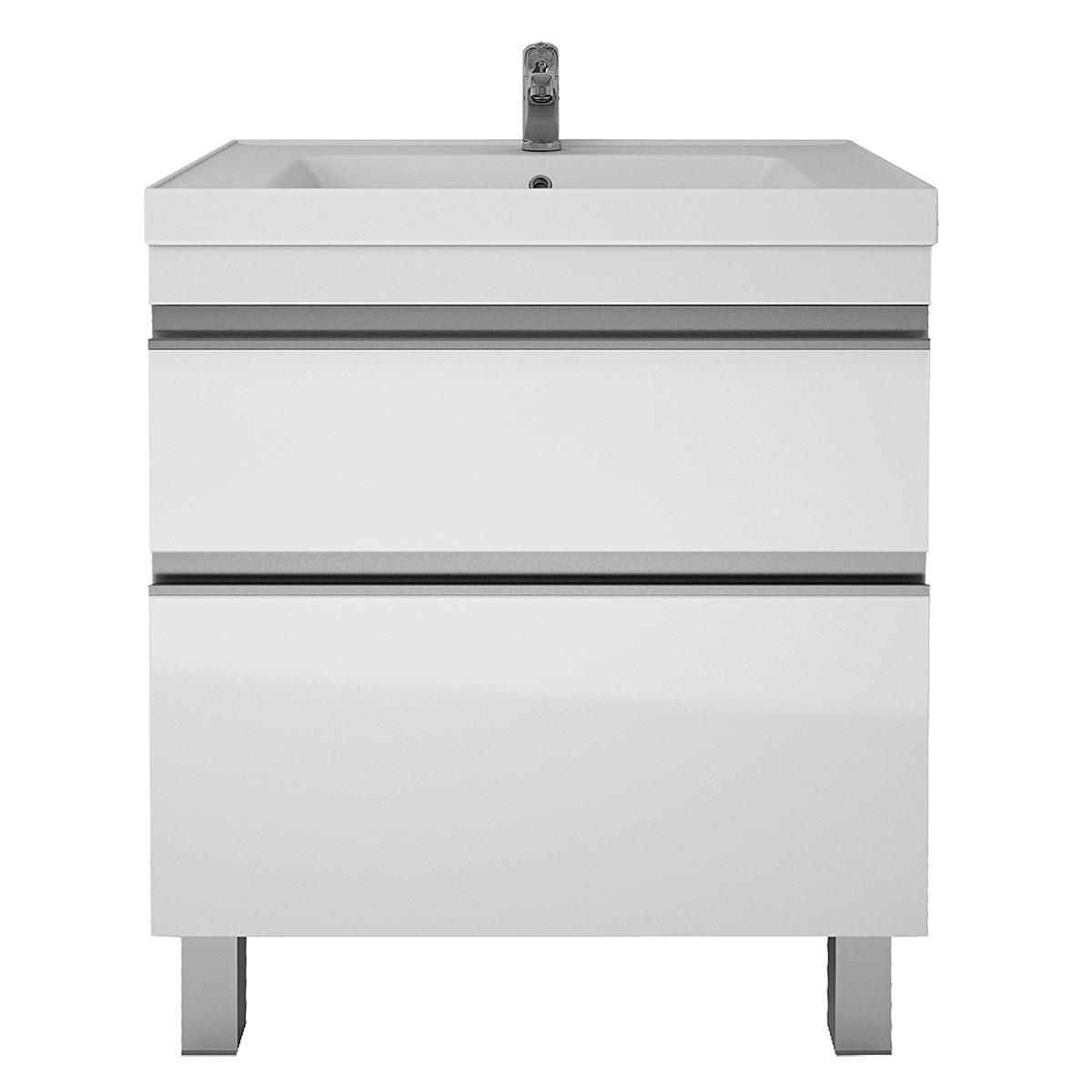 Тумба с раковиной подвесная/напольная Dreja Grace Plus 60 см, белый