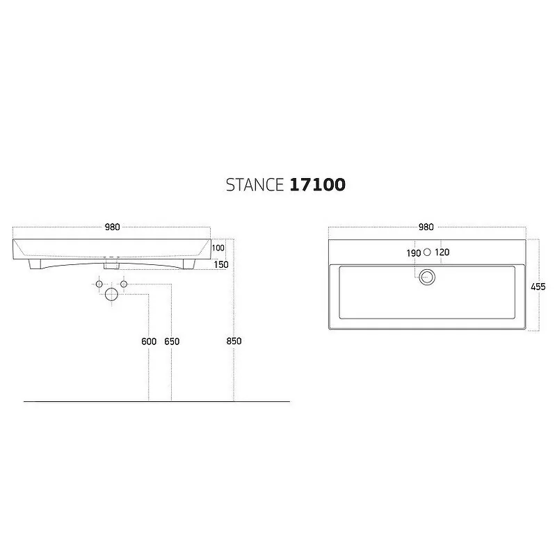 Мебель для ванной Vod-ok Elite Риккардо 100 два ящика, комплект, напольный, белый