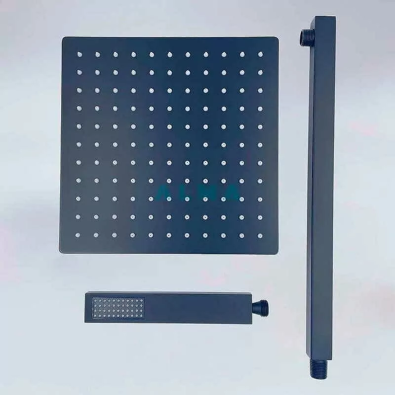 Душевой комплект ALMAes Leine TVZ-0810 черный матовый