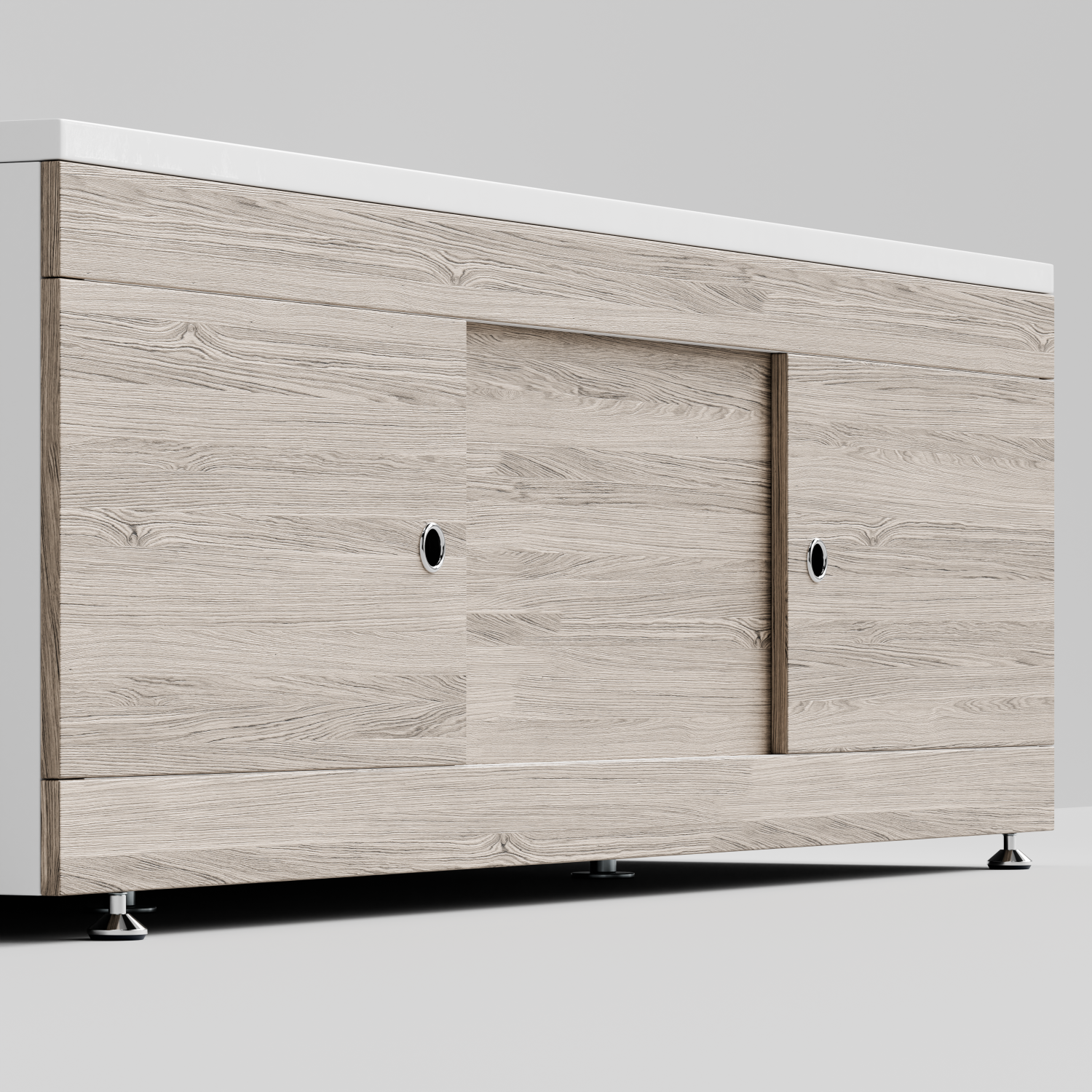 Экран под ванну Vod-ok Купе 180 раздвижной Дубослив ореховый светлый