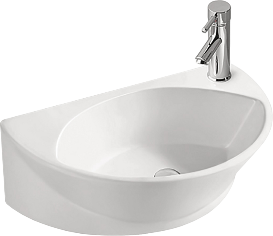 Раковина SantiLine SL-2016 накладная, белая