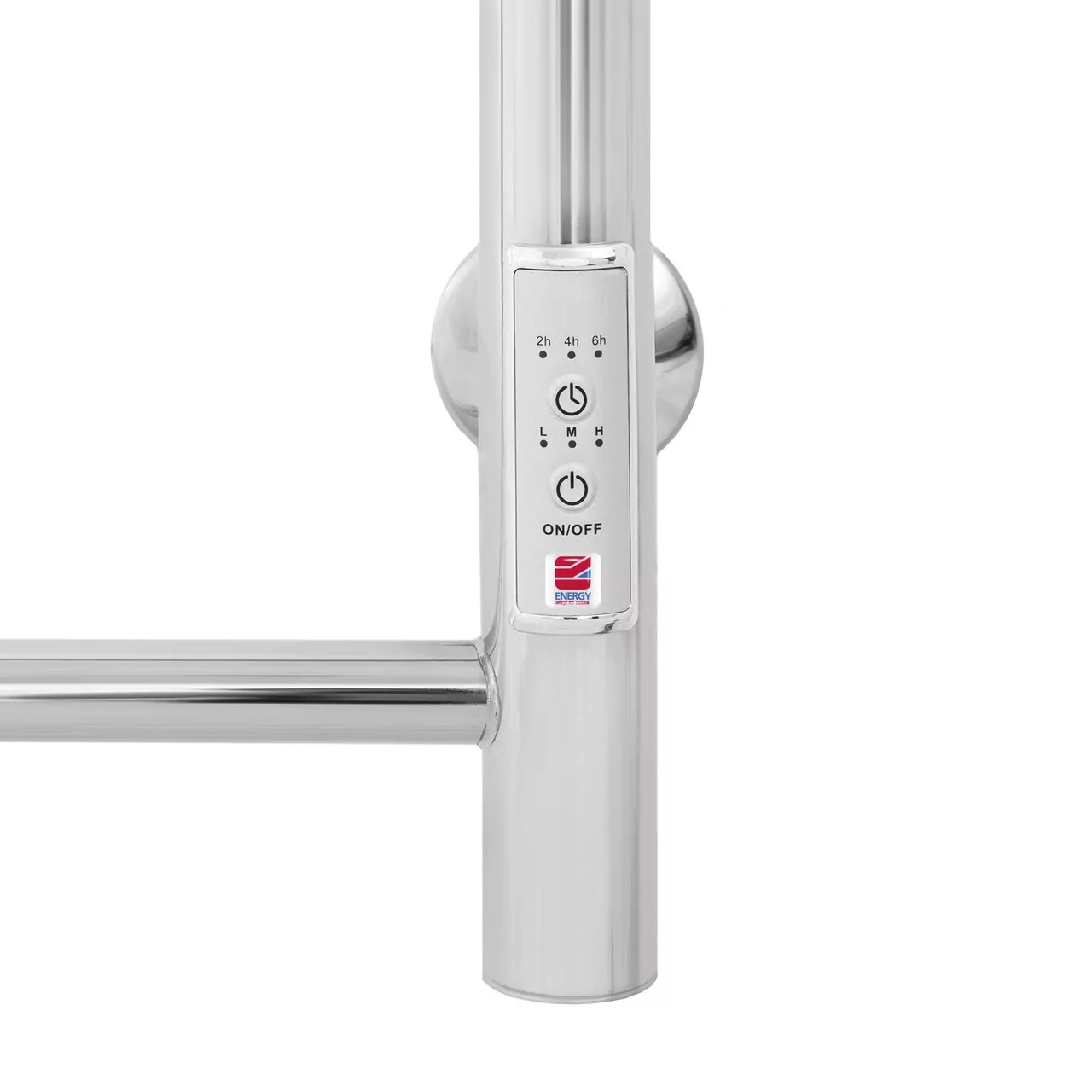 Полотенцесушитель электрический Energy Round 600x400 с таймером, хром