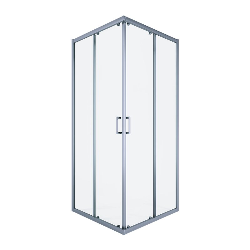 Душевой уголок Alex Baitler AB1490C1 90х90 квадратный, без поддона, прозрачное стекло, сатин