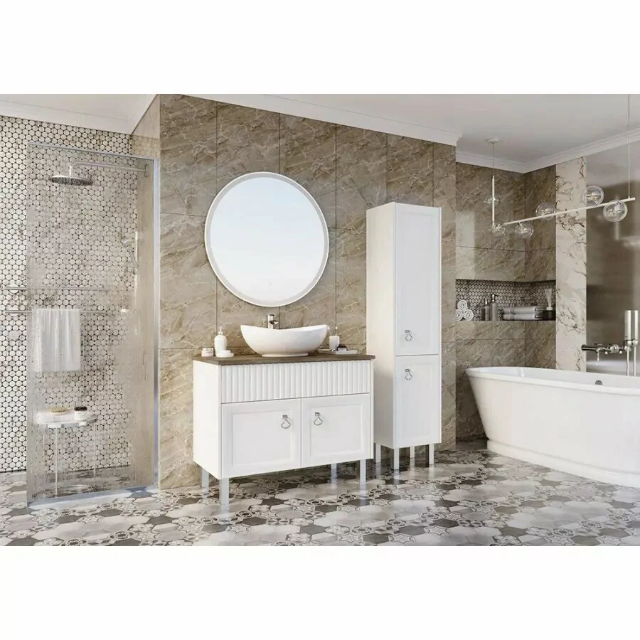 Пенал ASB Woodline Риола 40 R напольный, слоновая кость